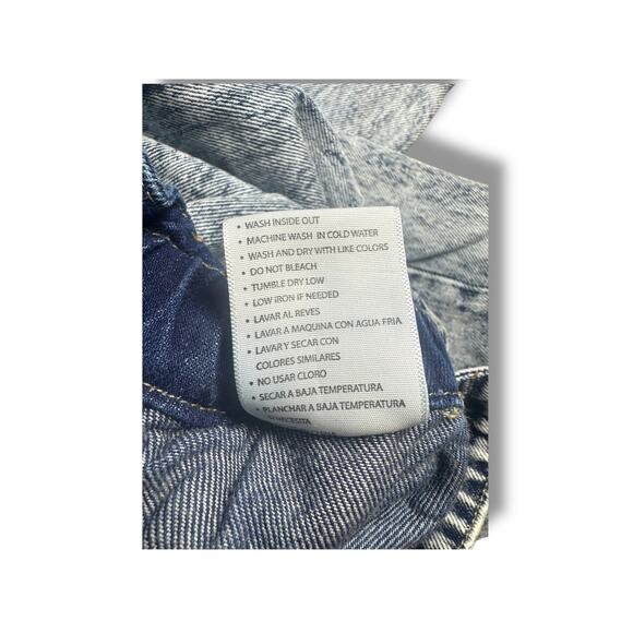 Böhme High Rise Acid Wash Paperbag Jeans Size 24 | Vintage Mom Fit Denim - Picture 8 of 8